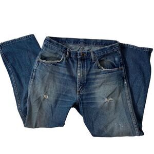 Rustler Mens Denim Jeans Distressed Faded SZ 34 x 32